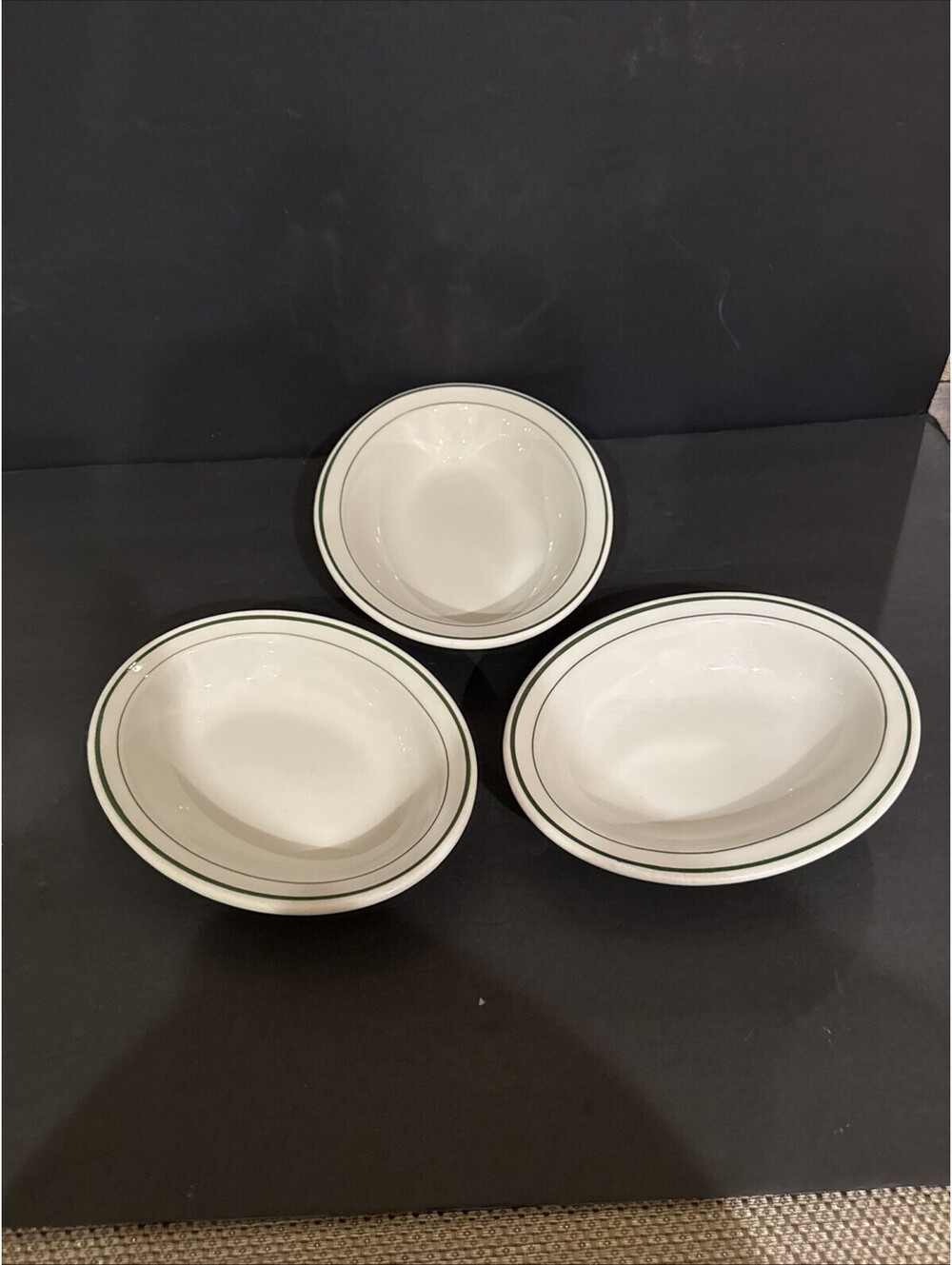 Vintage Restaurant Ware Caribe China Puerto Rico 3 Oval Serving Bowls 10 & 8 7/8